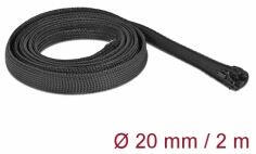 Delock cipzáras kábelkötegelő 2mx20mm fekete (19167) (19167)