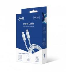 3mk Protection Hyper USB-C 100W kábel 2m fehér (3MK464543)