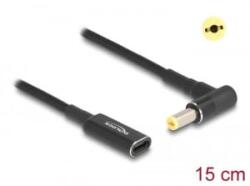 Delock notebook töltőkábel USB-C anya -> Acer 5, 5 x 1, 7 mm apa (60038) (60038) - aqua