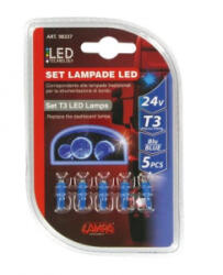 LAMPA 24V T3, 1 LED dióda, kék színű, 5db (0198337) (LA0198337)
