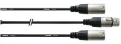 Cordial CFY 0, 3 FMM XLR Y-adapter