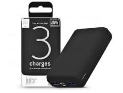 Juice ECO 3 Charge 2x USB-A - USB-C - Micro USB Power Bank 10000mAh fekete (JU194730)