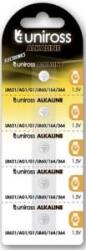 Uniross SP5 LR621 AG1 LR60 1, 5V alkáli gombelem 5db/bliszter (U5LR621) (U5LR621)