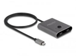 Delock USB 10 Gbps USB Type-C kapcsoló 2 az 1-ben Kétirányú 8K (11500) - aqua