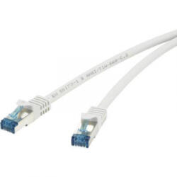 Renkforce RJ45-ös patch kábel, hálózati LAN kábel, tűzálló, CAT 6A S/FTP [1x RJ45 dugó - 1x RJ45 dugó] 20 m szürke, Renkforce - aqua