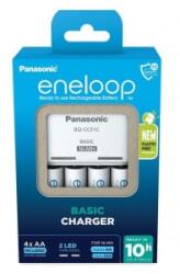 Panasonic Eneloop K-KJ51MCD40E akkumulátor töltő időzítővel + 4db AA 2000mAh akkumulátor