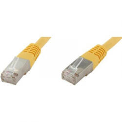 econ connect RJ45 Hálózat Csatlakozókábel CAT 6 S/FTP 1.00 m Sárga Páros árnyékolás econ connect