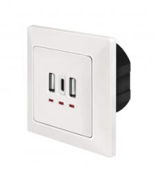 LogiLink fali csatlakozó 2xUSB-A 1xUSB-C (PA0254)