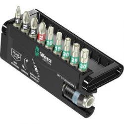 Wera Nemesacél BIT készlet, kereszthornyú, PH, PZ, és Torx fejekkel, 10 részes készlet Wera BC 10/9 05071110001