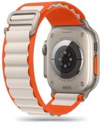 Tech-Protect Nylon Pro szíj Apple Watch 4/5/6/7/8/9/SE/Ultra 1/2 (42/44/45/49 mm) - Narancs-Bézs