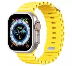 Phoner River Apple Watch 41/40/38 mm szilikon szíj sárga (72495)