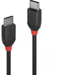 Lindy USB 3.1 (Gen 2) Csatlakozókábel [1x USB-C dugó - 1x USB-C dugó] 0.50 m Fekete (36905)