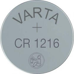VARTA CR1216 lítium gombelem, 3 V, 25 mA, Varta BR1216, DL1216, ECR1216, KCR1216, KL1216, KECR1216, LM1216 (6216101401) - aqua