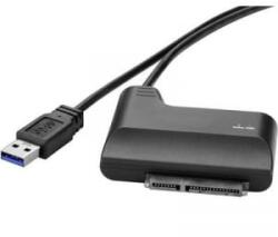 Renkforce Merevlemez átalakító, 1x USB 3.0 dugó A - 1x SATA kombi dugó, 7+15 pólus, 0, 3 m, fekete, Renkforce - aqua