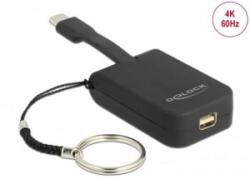 Delock USB Type-C adapter mini DisplayPort-hoz (DP Alt Mode) 4K 60 Hz - kulcstartón (63939) (63939)