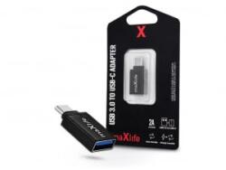 Maxlife USB-A - USB-C OTG adapter fekete (TF-0130)