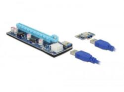 Delock PCI Express x1 > PCI Express x16 adapterkártya (41426) (41426) - aqua