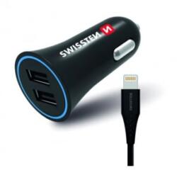 SWISSTEN Szivargyújtós USB Gyorstöltő 12-24V 2, 4A (3020110910) (s3020110910)