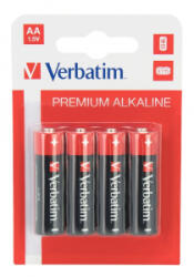 Verbatim Premium alkáli ceruzaelem AA (4db/csomag) (49921)