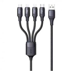 USAMS SJ516USB01 4az1-ben töltőkábel 3A, 120cm (1375898) (SJ516USB01)