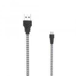 Awei CL-800 Micro USB kábel 1m fekete-fehér (MG-AWECL800-01) (MG-AWECL800-01)