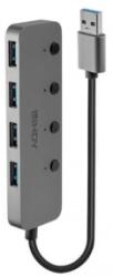 Lindy USB 3.2 Gen1 kapcsolható 4 portos HUB (43309) (l43309)