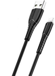 USAMS SJ364USB01 Lightning töltőkábel 100cm fekete (1380758) (Usams1380758)
