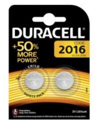 Duracell DL 2016 lítium gombelem 2db/bliszter (10PP040030)