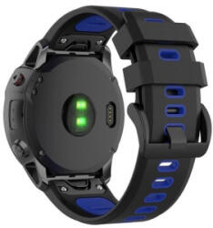gigapack 26mm szilikon, QuickFit csatlakozású Garmin pótszíj fekete-sötétkék (GP-149197)
