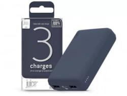 Juice ECO 3 Charge 2x USB-A - USB-C - Micro USB Power Bank 10000mAh sötét kék (JU195089)