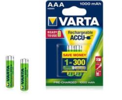 VARTA Ready To Use AAA Ni-Mh 1000 mAh ceruza akku (2db/csomag) (5703301402) - aqua