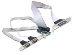 Delock 2xSoros 1xPárhuzamos port bővítő kártya mini PCIe (95232) (95232) - aqua