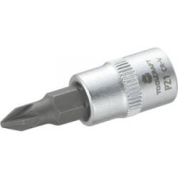 TOOLCRAFT Dugókulcs betét 6, 3 mm (1/4) kereszthornyú PZ1 bittel, 37 mm, TOOLCRAFT