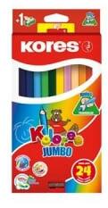 Kores Kolores Jumbo színes ceruza készlet 24 különböző szín (93524) (93524)