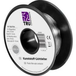 TRU COMPONENTS Optikai kábel, 1.0 mm x 100 m, Tru Components