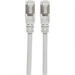 Intellinet RJ45 Hálózat Csatlakozókábel CAT 6A S/FTP 3.00 m Szürke Fólia árnyékolás, Fonat árnyékolás, Árnyékolt, HDMI-re alkalmas, Halogénmentes