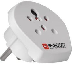 SKROSS India-Israel-Denmark to Europe utazó adapter (SKR-INDISRDENTOEU)