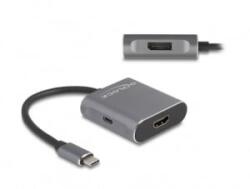 Delock USB-C elosztó - 1 x HDMI + 1 x DisplayPort MST USB-C (87867)