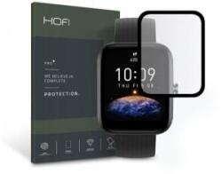 HOFI Hybrid Pro+ Glass Xiaomi Amazfit Bip 3/Bip 3 Pro Watch üveg képernyővédő fólia fekete kerettel (FN0427) (FN0427)