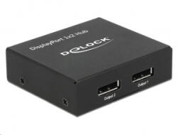Delock Displayport 1.2-es elosztó 1 x Displayport-bemenet > 2 x Displayport-kimenet 4K (87691) - aqua