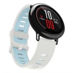 gigapack Garmin Vivomove 5 szilikon pótszíj fehér-világoskék (GP-153619)