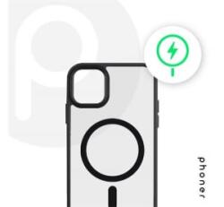 Phoner Apple iPhone 14 Pro Max Hybrid Mag MagSafe kemény hátlap tok fekete (74407)