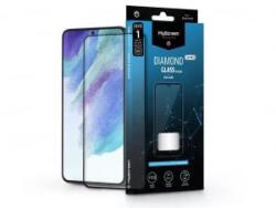 MyScreen Protector Diamond Glass Lite Edge2.5D Full Glue Samsung G990B Galaxy S21 FE 5G edzett üveg képernyővédő fólia fekete (LA-2098)