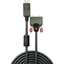 Lindy Kijelző csatlakozó / DVI Csatlakozókábel [1x DisplayPort dugó - 1x DVI dugó, 24+1 pólusú] 2.00 m Fekete