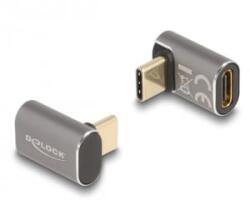Delock USB-adapter 40 Gb/s USB Type-C PD 3.0 100 W 8K 60 Hz szürke - aqua