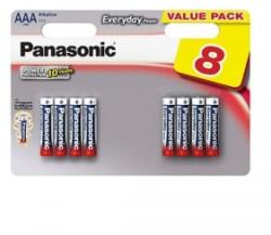 Panasonic 1.5V Alkáli AAA ceruza elem Everyday Power (8db / csomag) (LR03EPS/8BW) (LR03EPS/8BW) - aqua