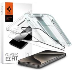 Spigen EZ Fit GLAS. tR Full Cover iPhone 15 Pro Max kijelzővédő fekete kerettel (AGL06873)