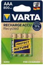 VARTA Recycled AAA 800 mAh ceruza akku (4db/csomag) (56813101404) (56813101404)