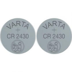 VARTA CR2430 lítium gombelem, 3 V, 280 mA, 2 db, Varta BR2430, DL2430, ECR2430, KCR2430, KL2430, KECR2430, LM2430 (6430101402)