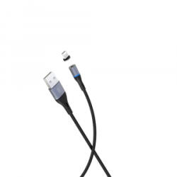 XO NB125 USB-A - Lightning mágneses kábel fekete (XOP-NB125-LIGHTN-BK) (XOP-NB125-LIGHTN-BK)